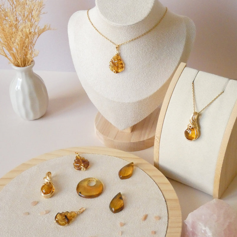 Ambres authentiques du Chiapas, Mexique, provenant d'un circuit court.