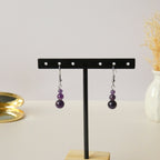 Boucles d’oreilles dégradé 3 perles – Pierres naturelles