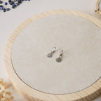 Boucles d'oreilles soleil et oeil, dormeuse acier inoxydable