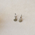 Boucles d'oreilles soleil et oeil, dormeuse acier inoxydable