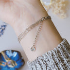 Bracelet acier inoxydable avec lapis lazuli - doré ou argenté au choix