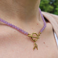 Collier Awen améthyste lavande