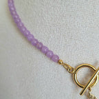 Collier Awen améthyste lavande