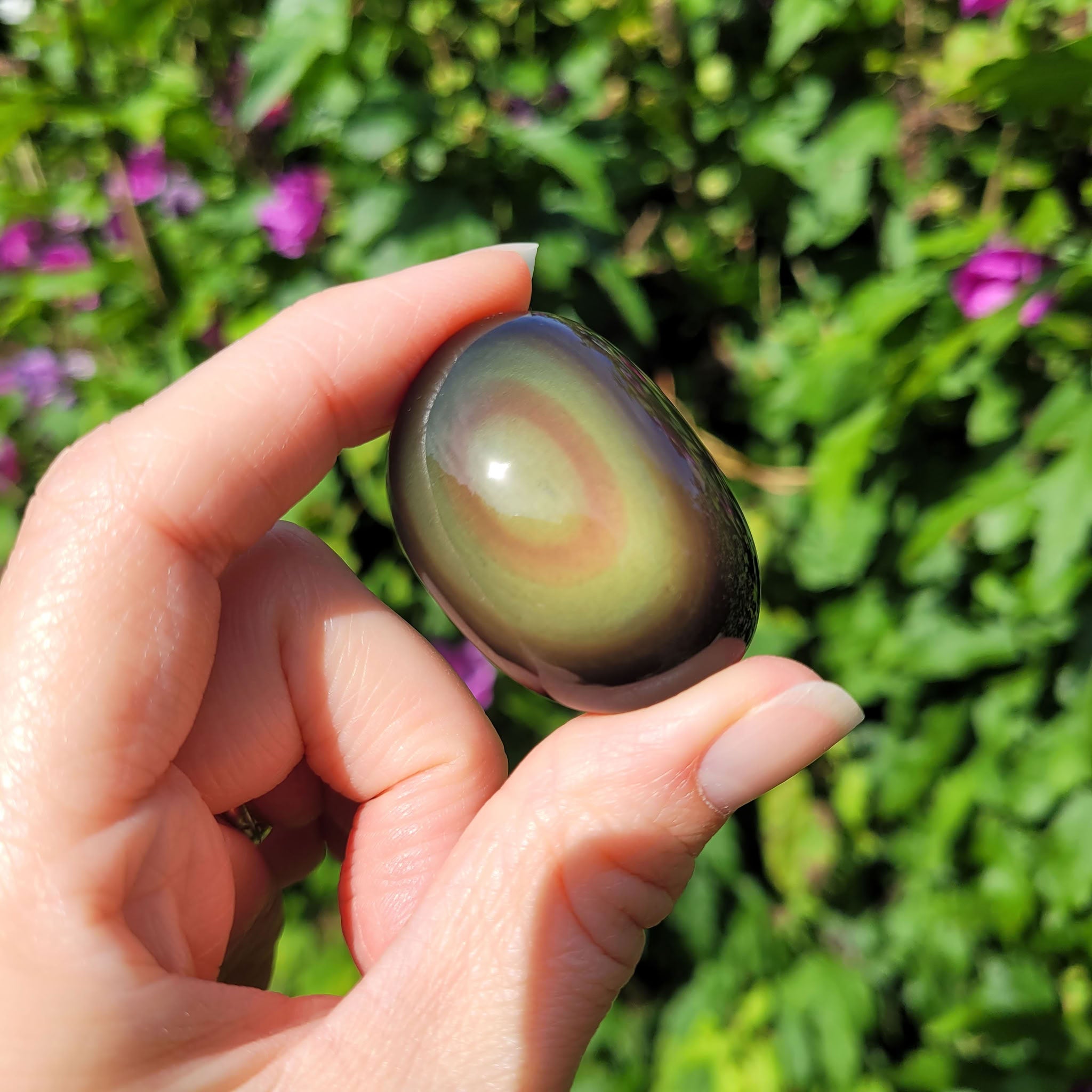 Galet en obsidienne oeil céleste