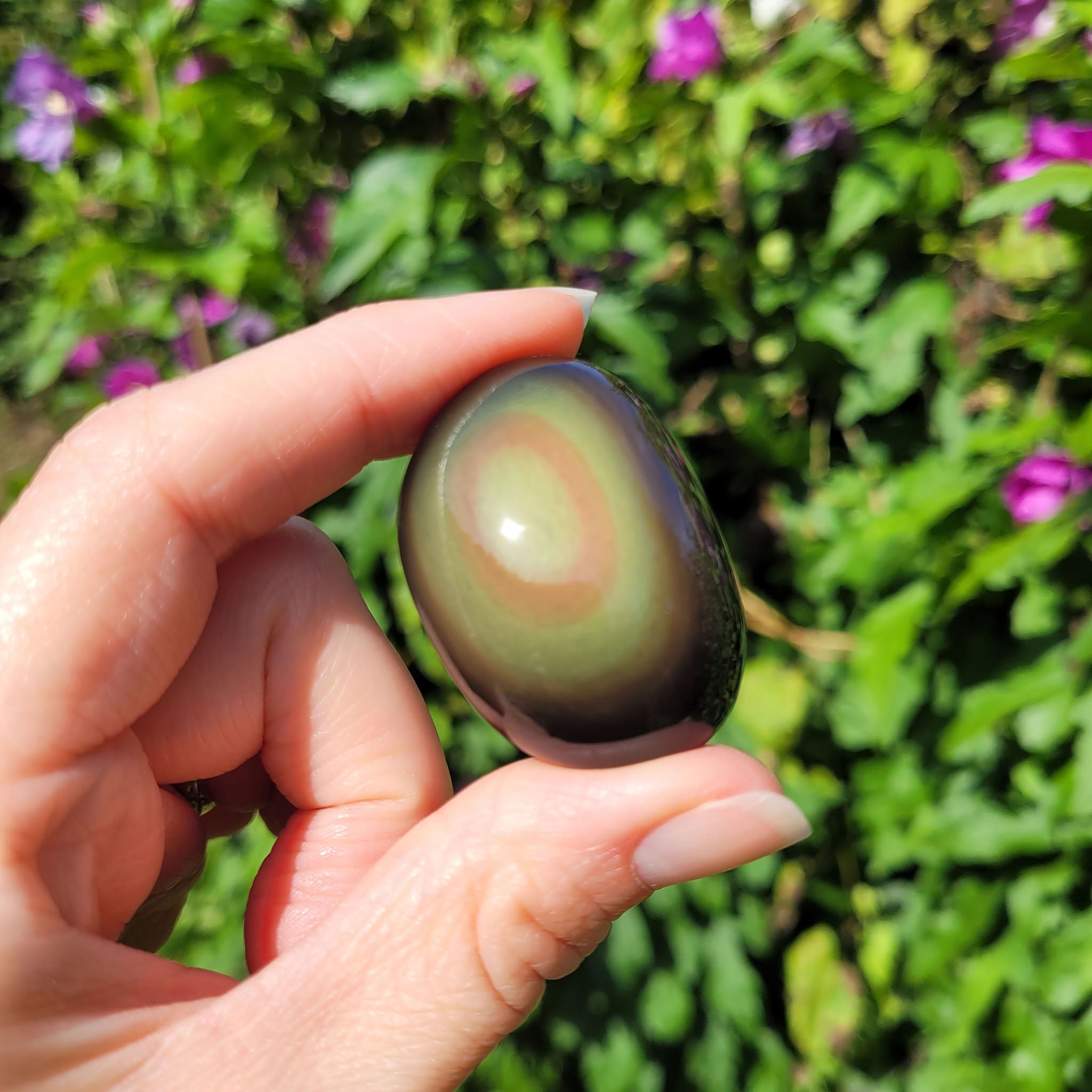 Galet en obsidienne oeil céleste