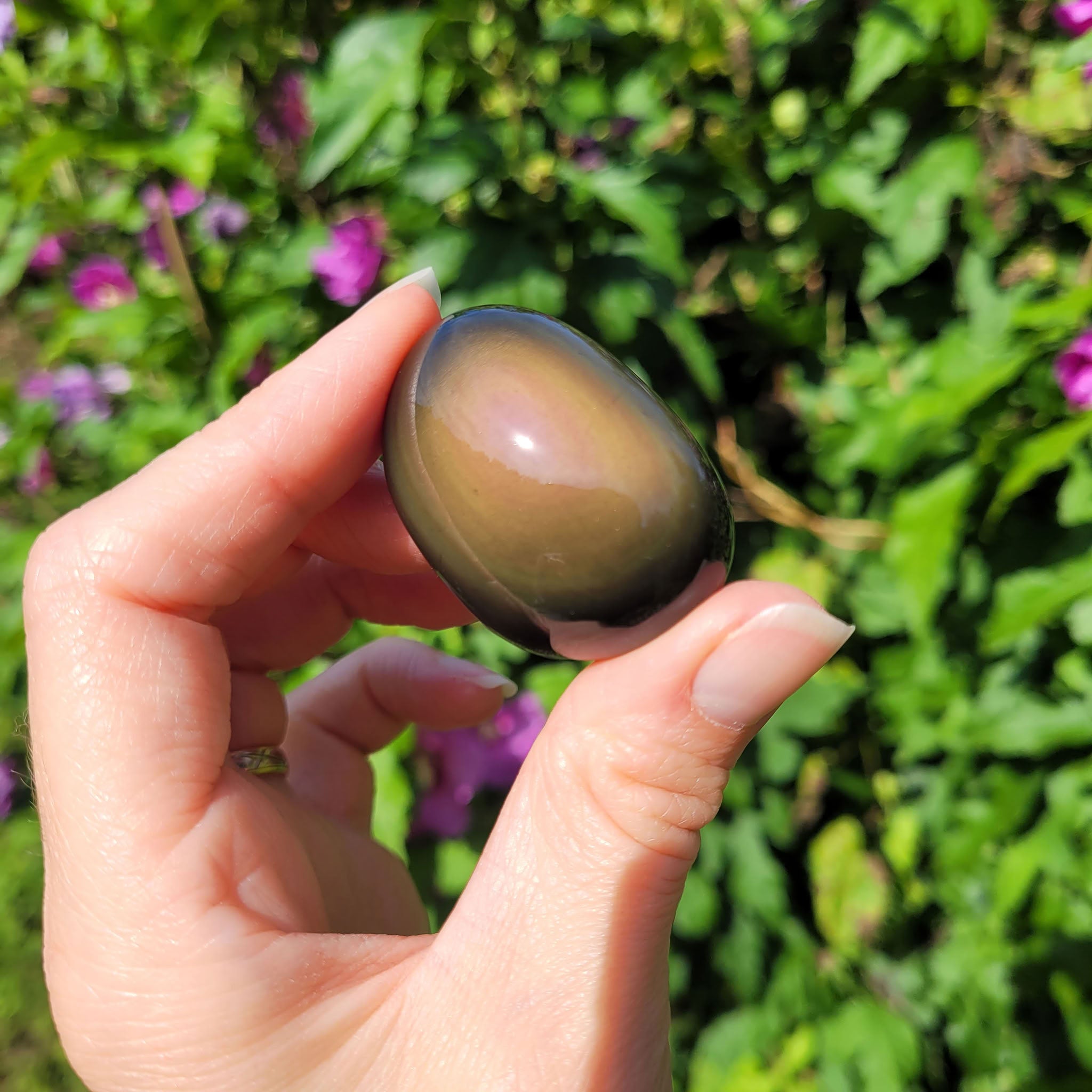 Galet en obsidienne oeil céleste