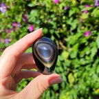 Galet en obsidienne oeil céleste (arc en ciel)