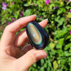 Galet en obsidienne oeil céleste (arc en ciel)