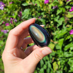 Galet en obsidienne oeil céleste (arc en ciel)