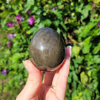 Oeuf en obsidienne dorée du Mexique 6cm - 180gr