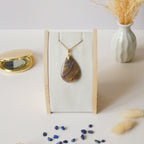 Pendentif agate et améthyste de Châtelperron, Auvergne 3,9 cm