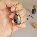 Pendentif agate dendrite miel 2,9 cm