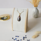 Pendentif agate dendrite miel 2,9 cm