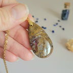 Pendentif agate palmier pétrifié 4 cm