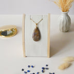 Pendentif agate palmier pétrifié 4 cm