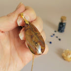 Pendentif agate sagénite 4,3 cm