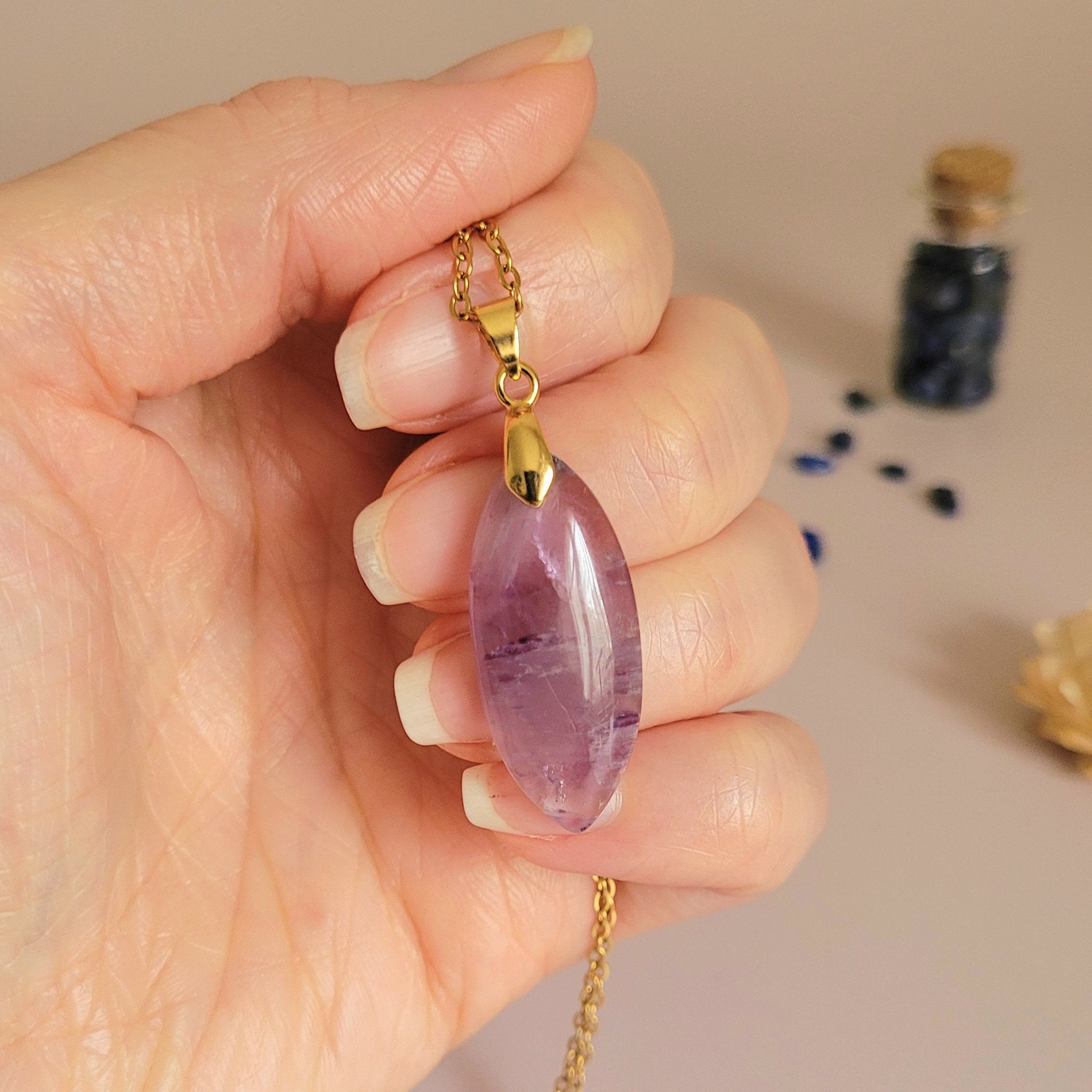 Pendentif améthyste 3,1 cm