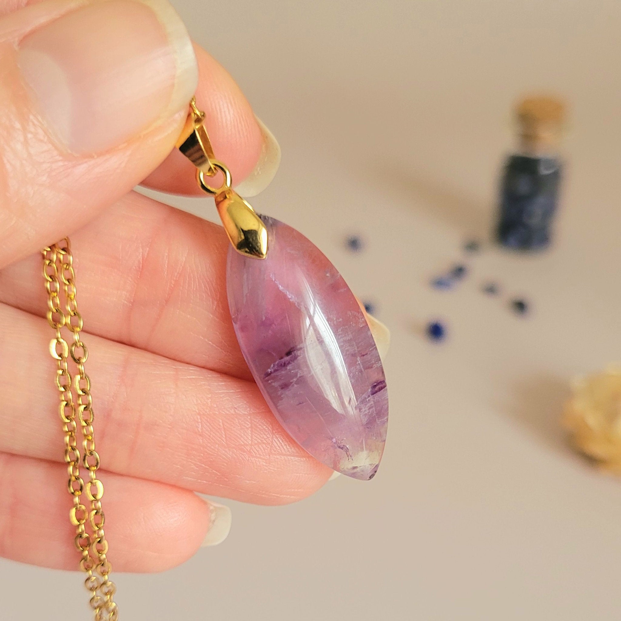 Pendentif améthyste 3,1 cm