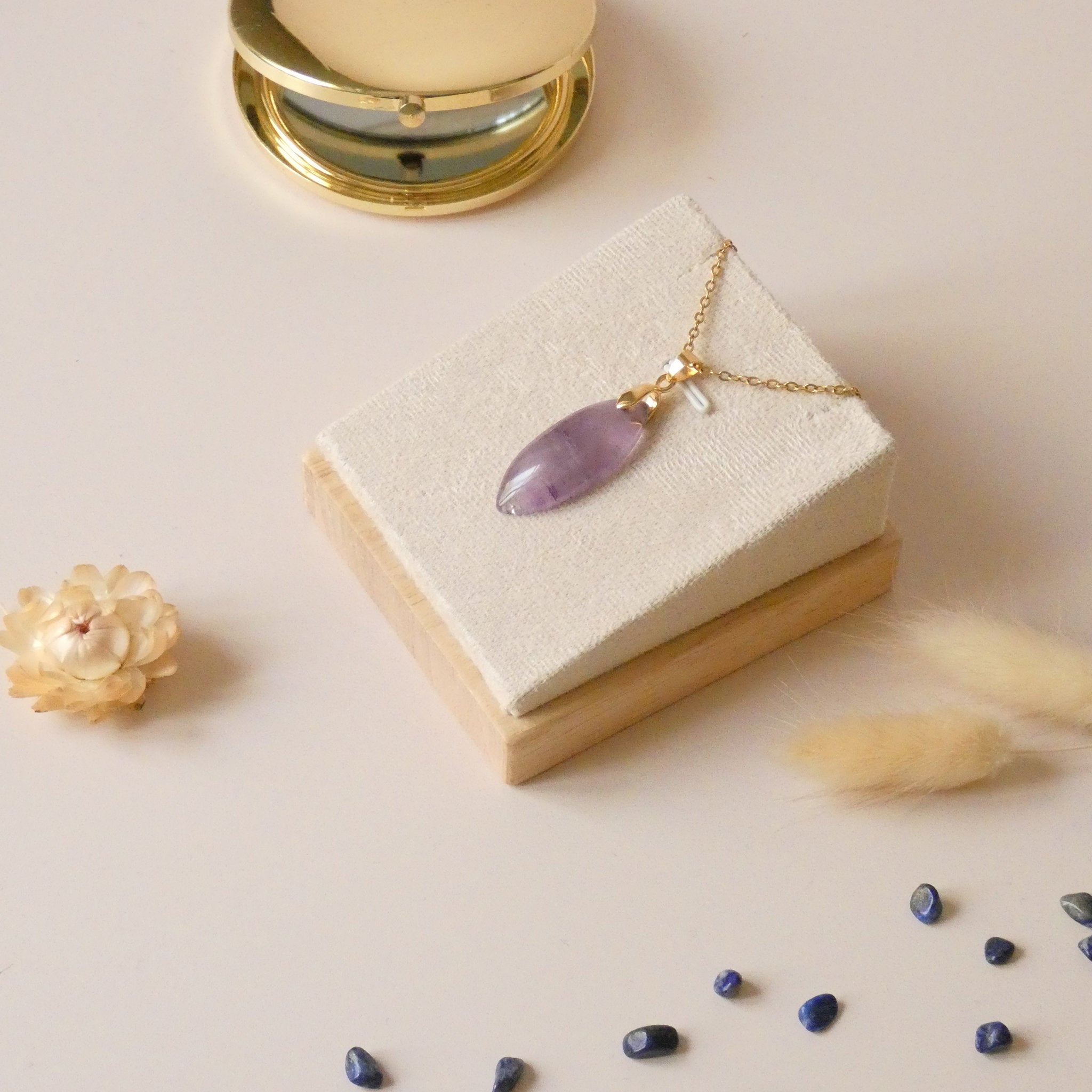 Pendentif améthyste 3,1 cm