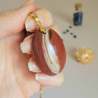 Pendentif bois fossile 3,8 cm Madagascar