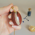 Pendentif bois fossile 3,8 cm Madagascar