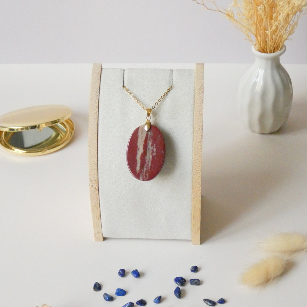 Pendentif bois fossile 3,8 cm Madagascar