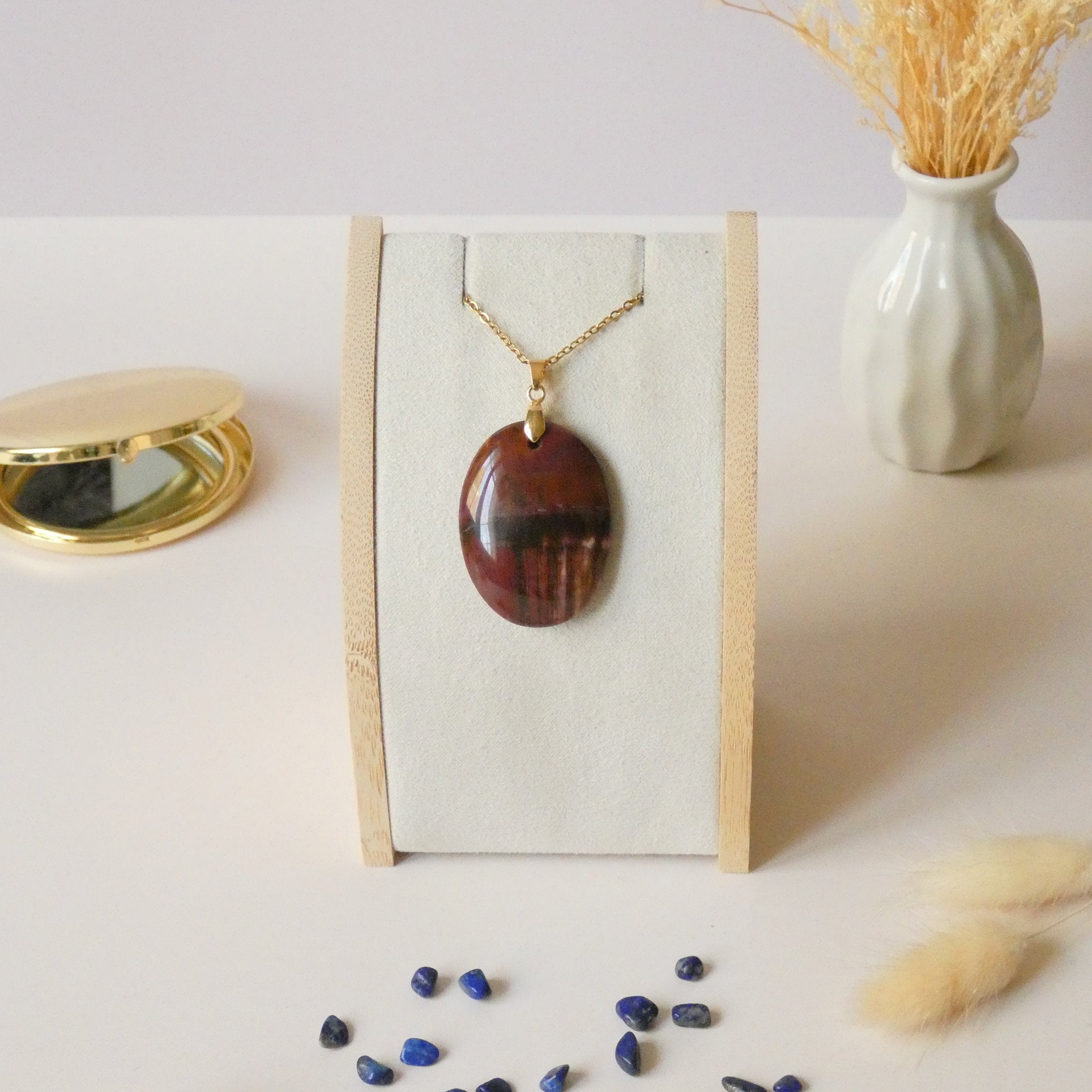 Pendentif bois fossile 3,8 cm