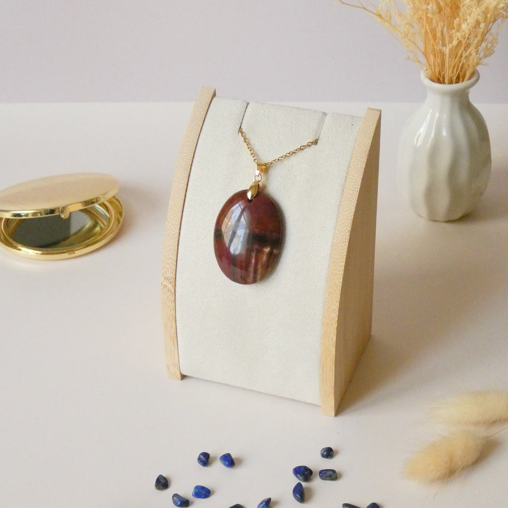 Pendentif bois fossile 3,8 cm