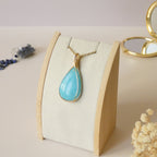 Pendentif en hémimorphite wire wrapping doré – 5,3 cm