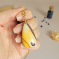 Pendentif jaspe mokaïte 3,7 cm