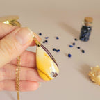 Pendentif jaspe mokaïte 3,7 cm