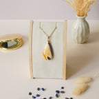 Pendentif jaspe mokaïte 3,7 cm