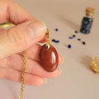 Pendentif jaspe rouge 2,6 cm