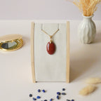 Pendentif jaspe rouge 2,6 cm