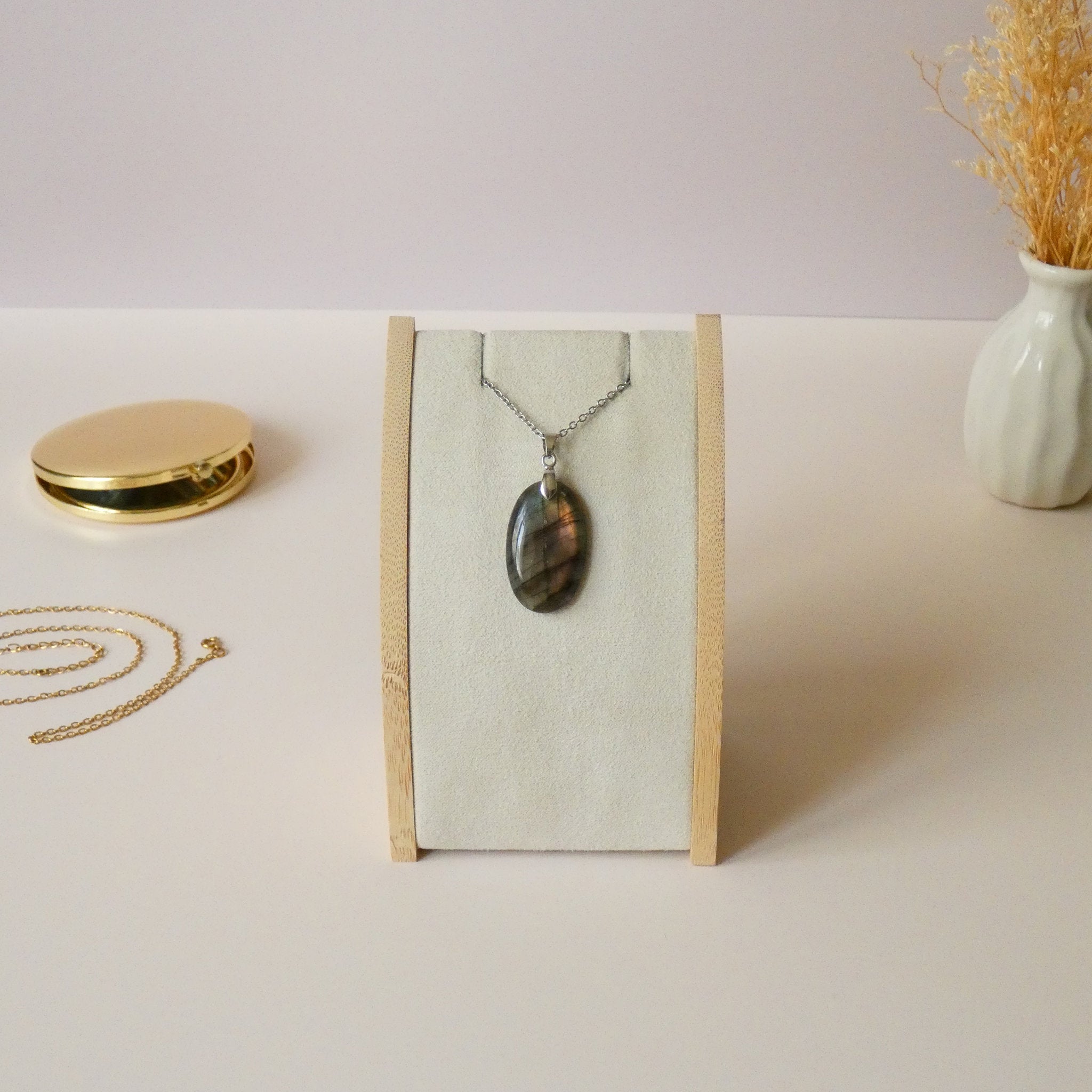 Pendentif en labradorite – 3 cm