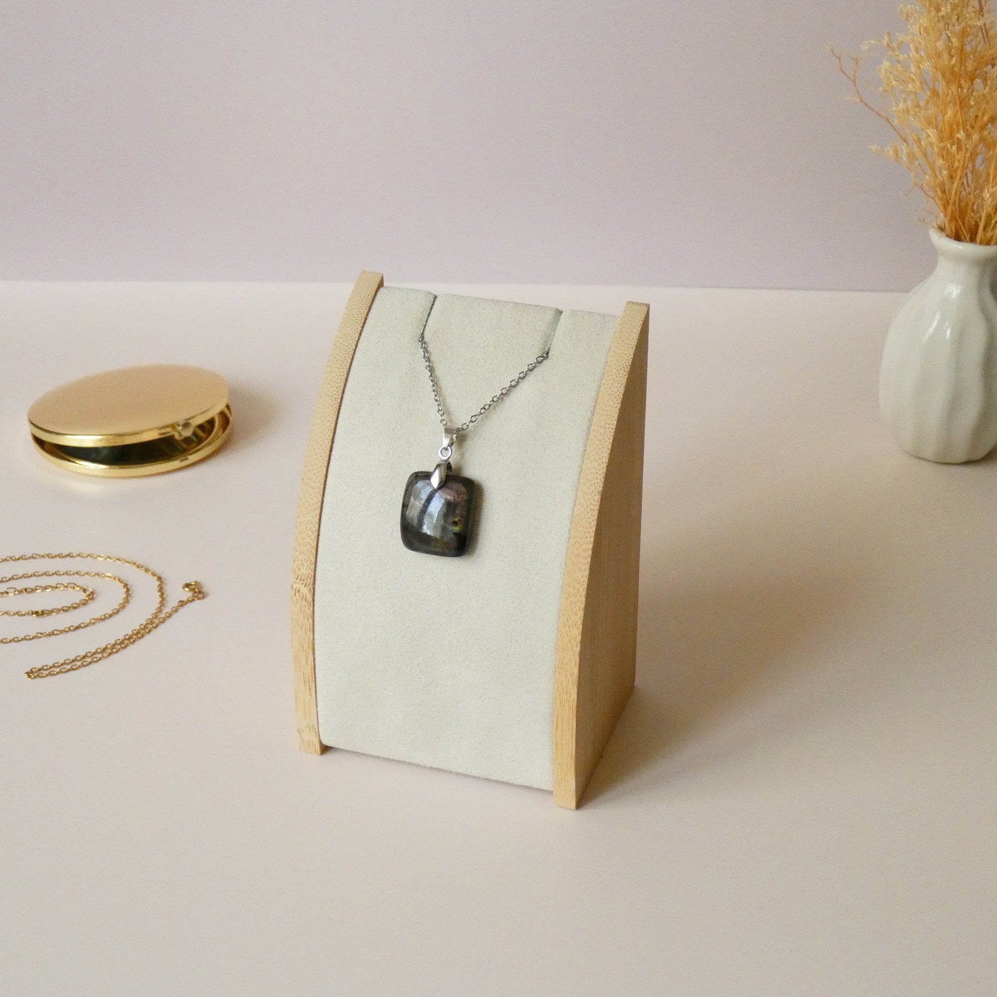 Pendentif en labradorite – 2 cm