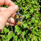 Pendentif en labradorite bélière argentée – 3,7 cm