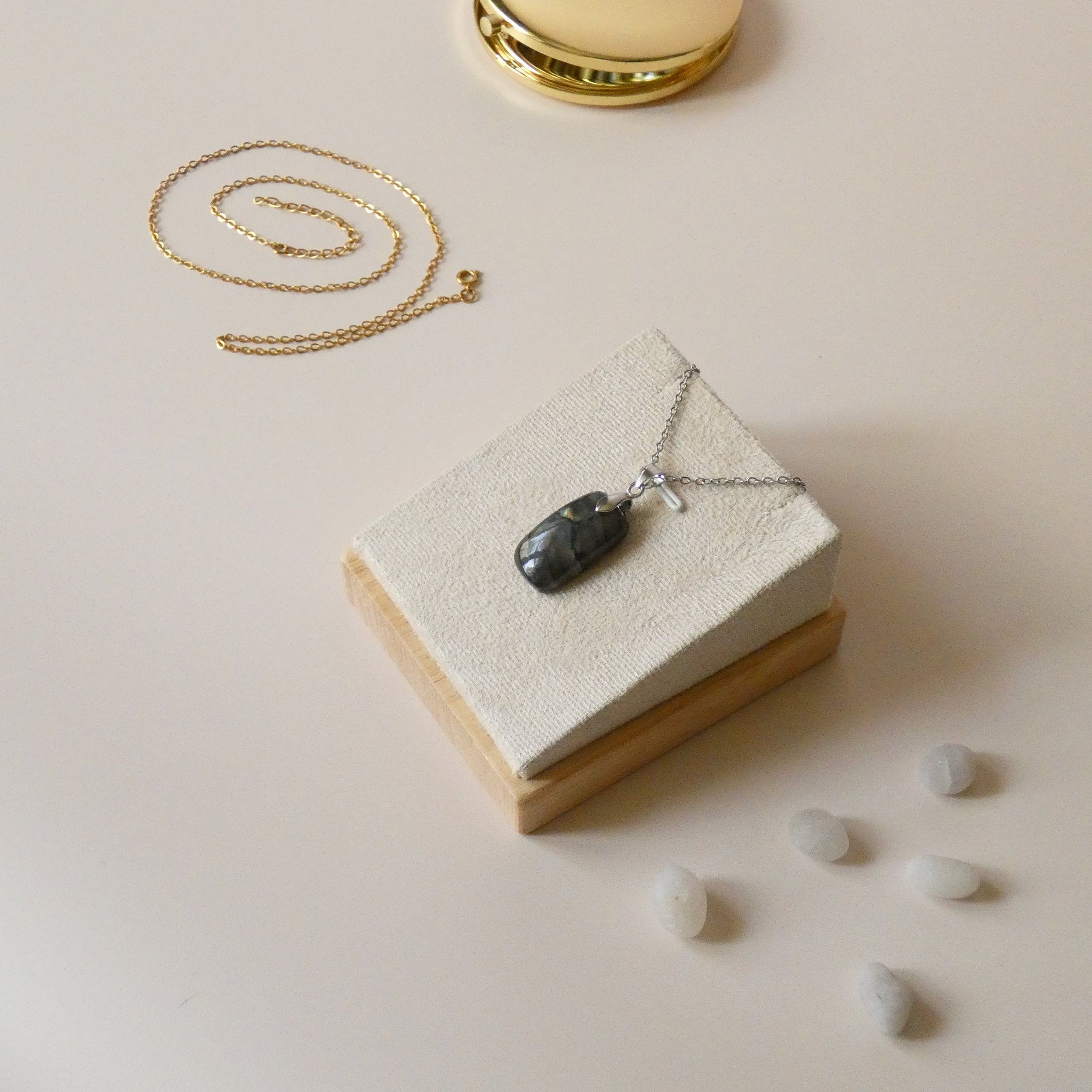 Pendentif en labradorite – 2,3 cm
