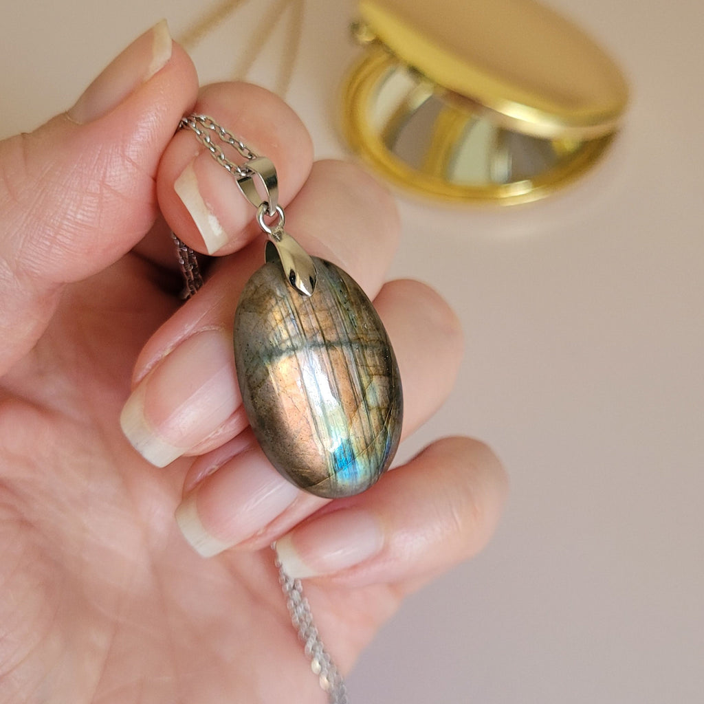 Pendentif en labradorite – 2,9 cm