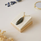 Pendentif en labradorite violette 5,1 cm bélière dorée