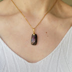 Pendentif en labradorite violette – 2,2 cm