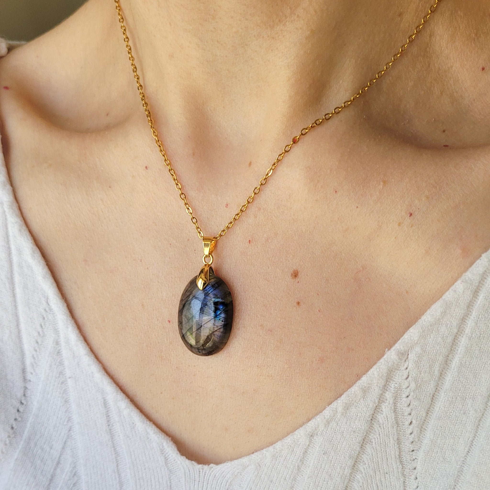 Pendentif en labradorite – 2,5 cm