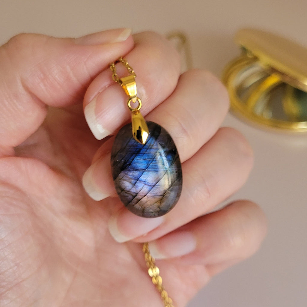 Pendentif en labradorite – 2,5 cm