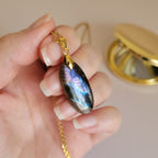 Pendentif en labradorite violette – 2,9 cm