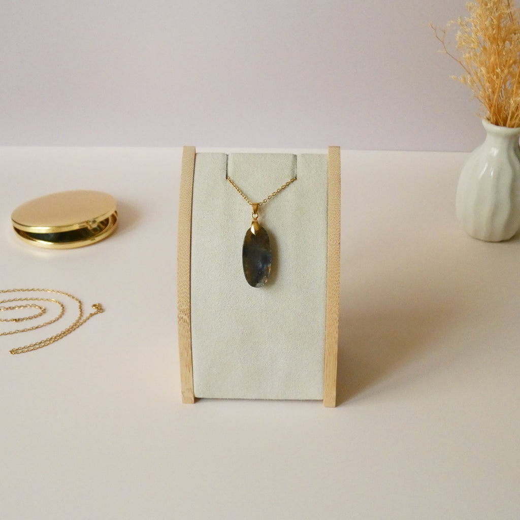 Pendentif en labradorite violette – 2,9 cm
