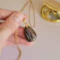 Pendentif en labradorite violette – 2,8 cm