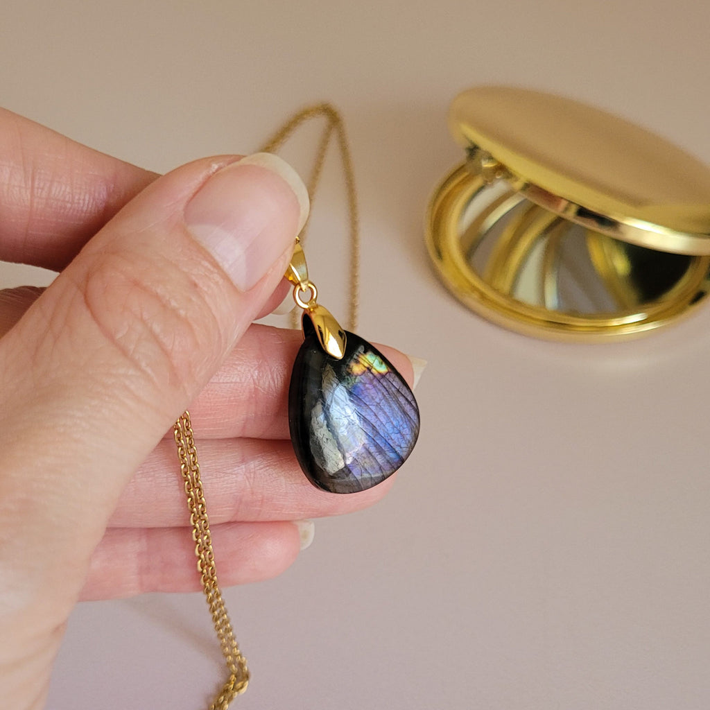 Pendentif en labradorite – 2,3 cm