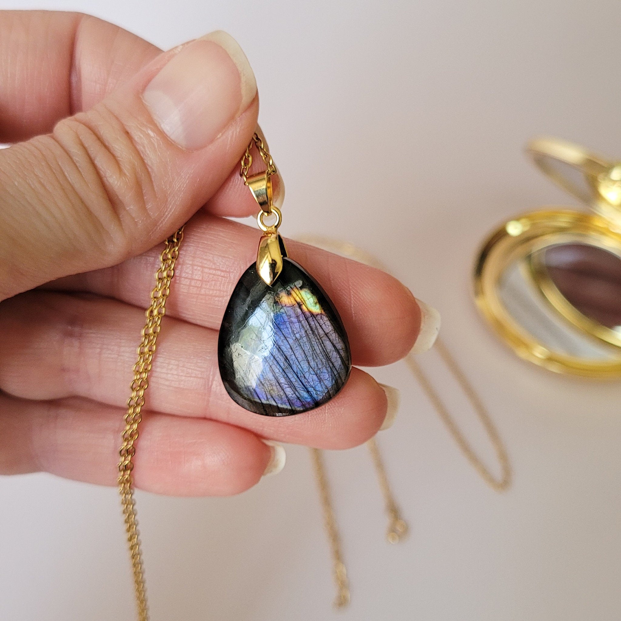 Pendentif en labradorite – 2,3 cm