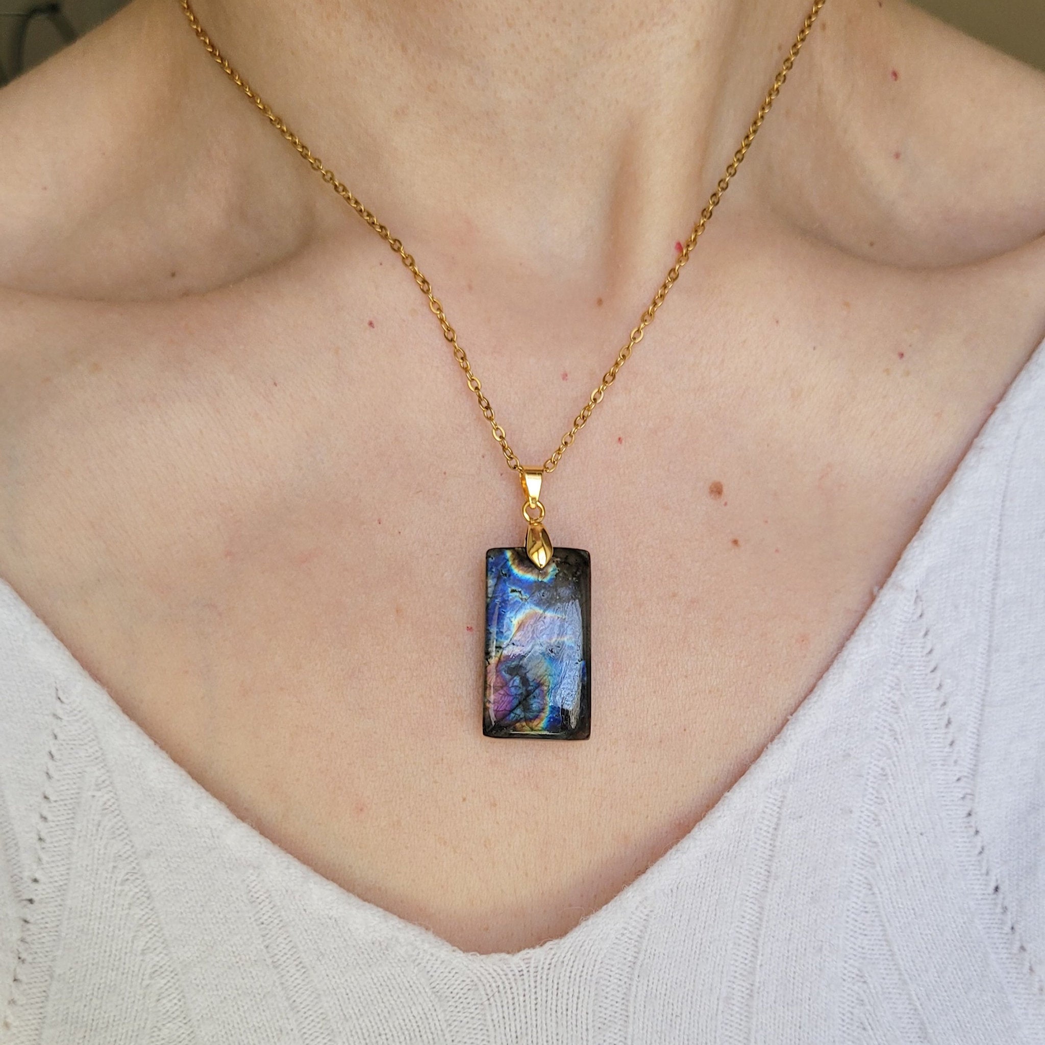 Pendentif en labradorite – 2,7 cm