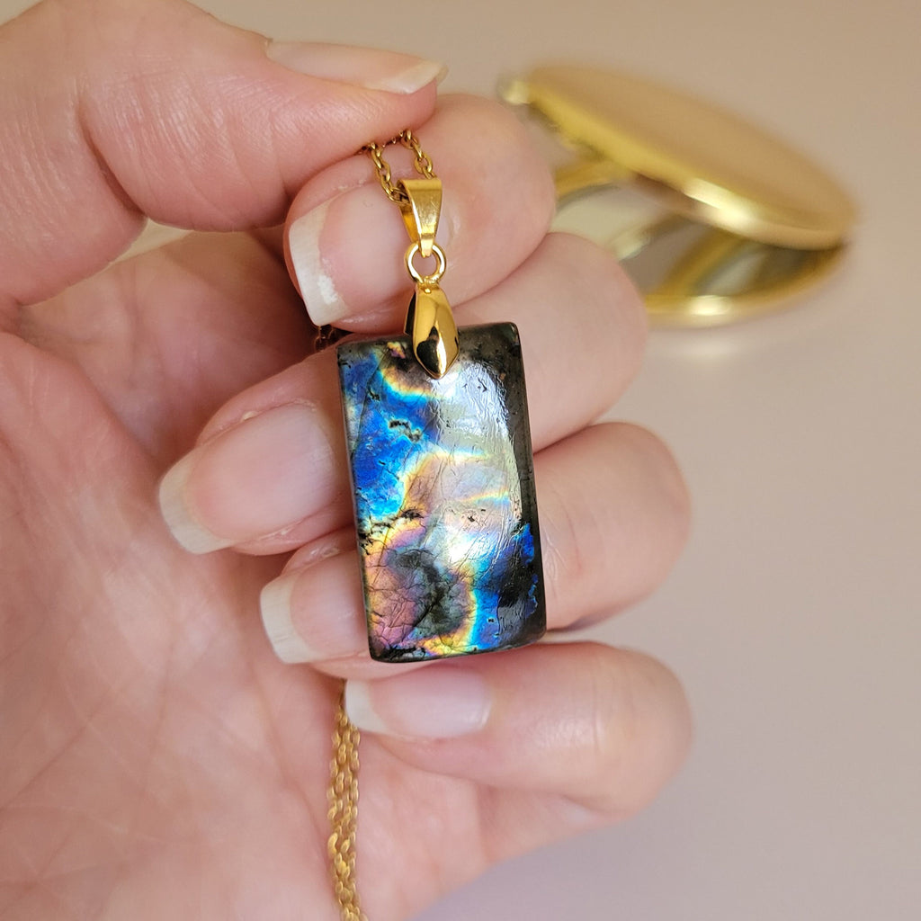 Pendentif en labradorite – 2,7 cm